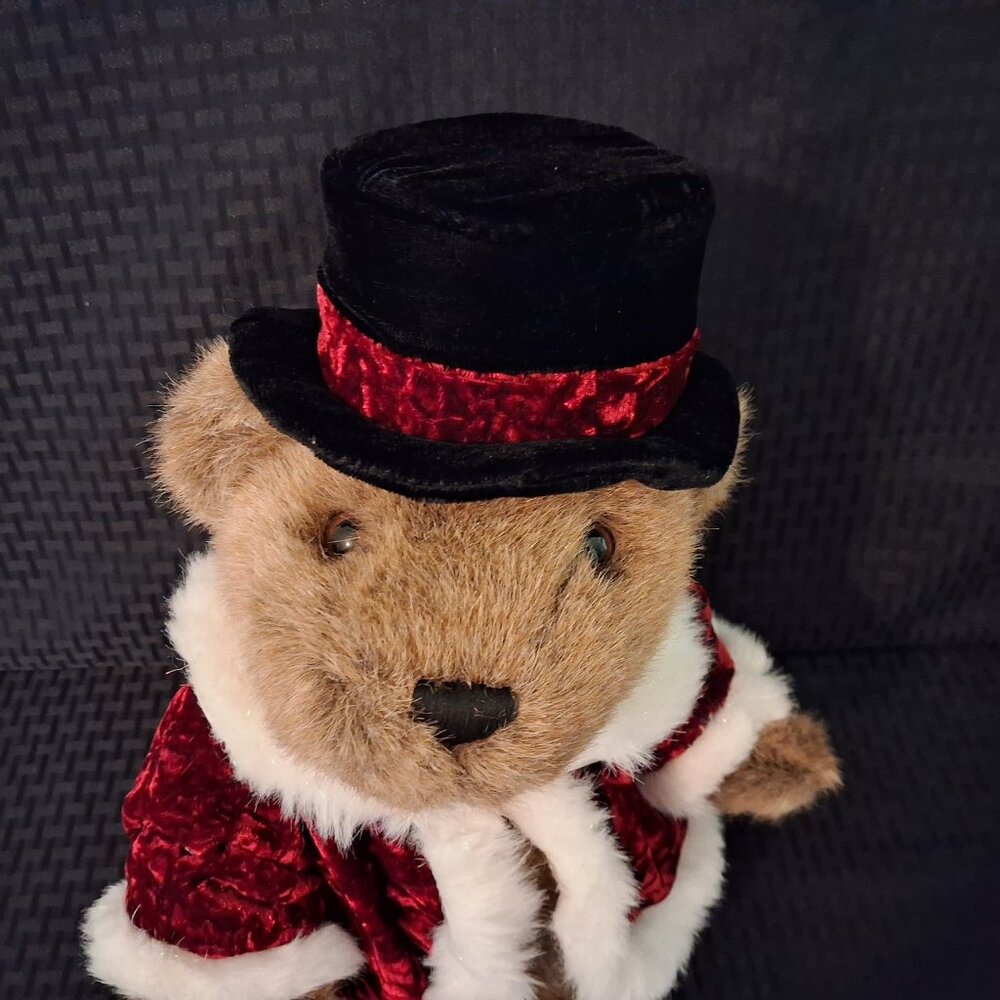 Dan Dee Teddy Bear with Top Hat Singing Lot Like Christmas See Video - Picture 5 of 13